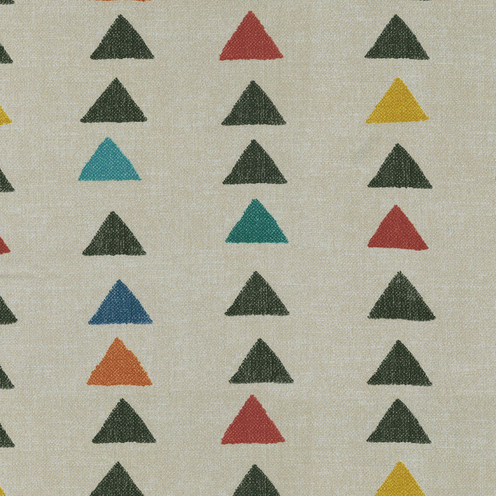 Nomadic Triangle Crayon 409531 by PKL Studio Outdoor Fabric - 100% Cotton Pakistan 51000 Horizontal: 13.5 and Vertical: 12.63 54 - Fabric Carolina -