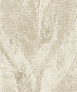 Blake Light Grey Leaf Wallpaper by Advantage
