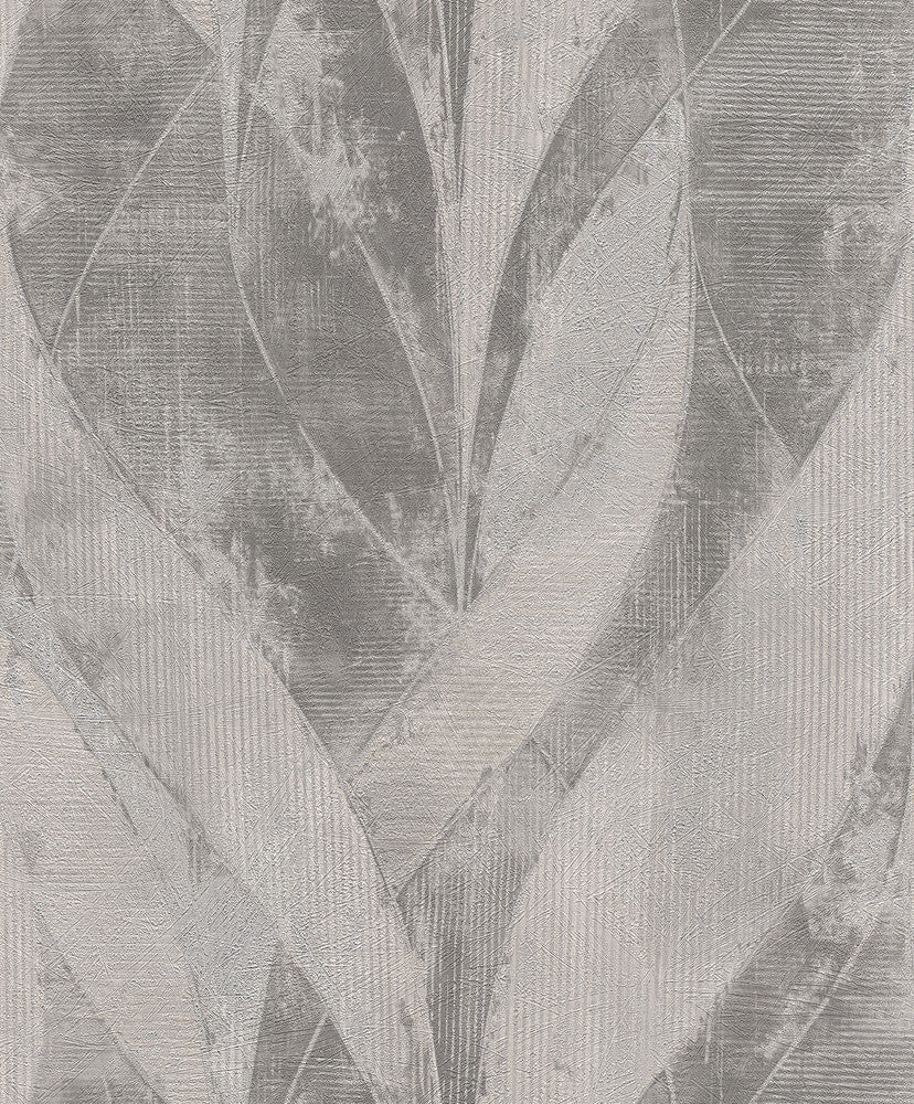 Blake Sterling Leaf Wallpaper by Advantage Concrete Covers about 57.5 square feet 20.9-in by 33-ft long roll Unpasted 12.6 - Fabric Carolina -