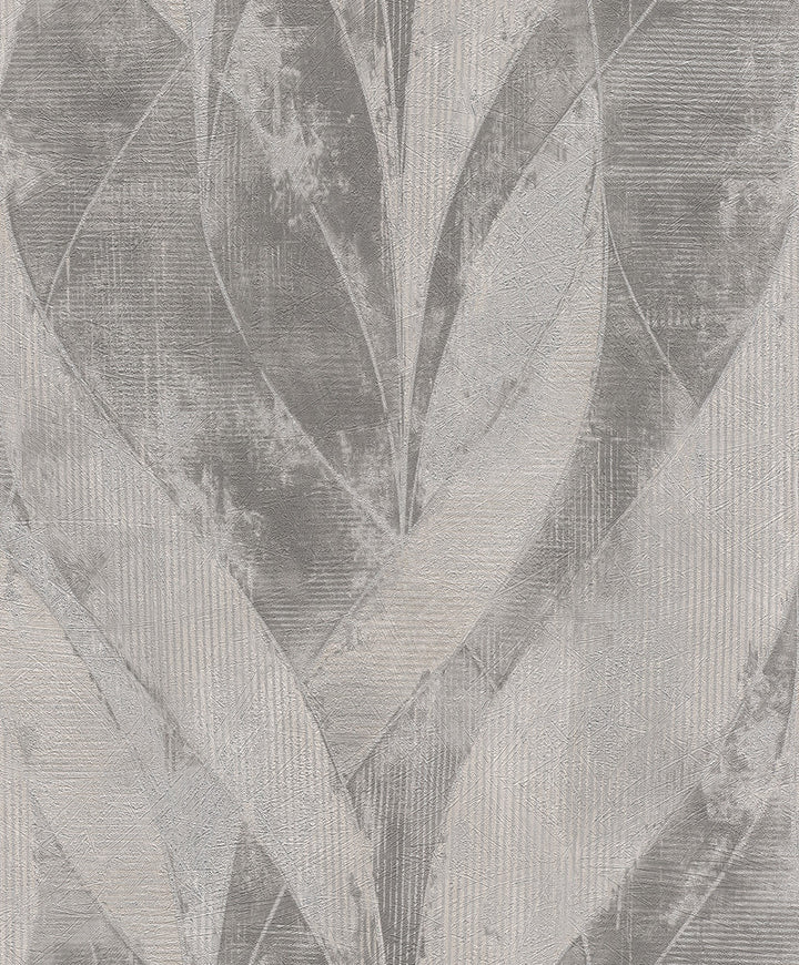 Blake Sterling Leaf Wallpaper by Advantage Concrete Covers about 57.5 square feet 20.9-in by 33-ft long roll Unpasted 12.6 - Fabric Carolina -