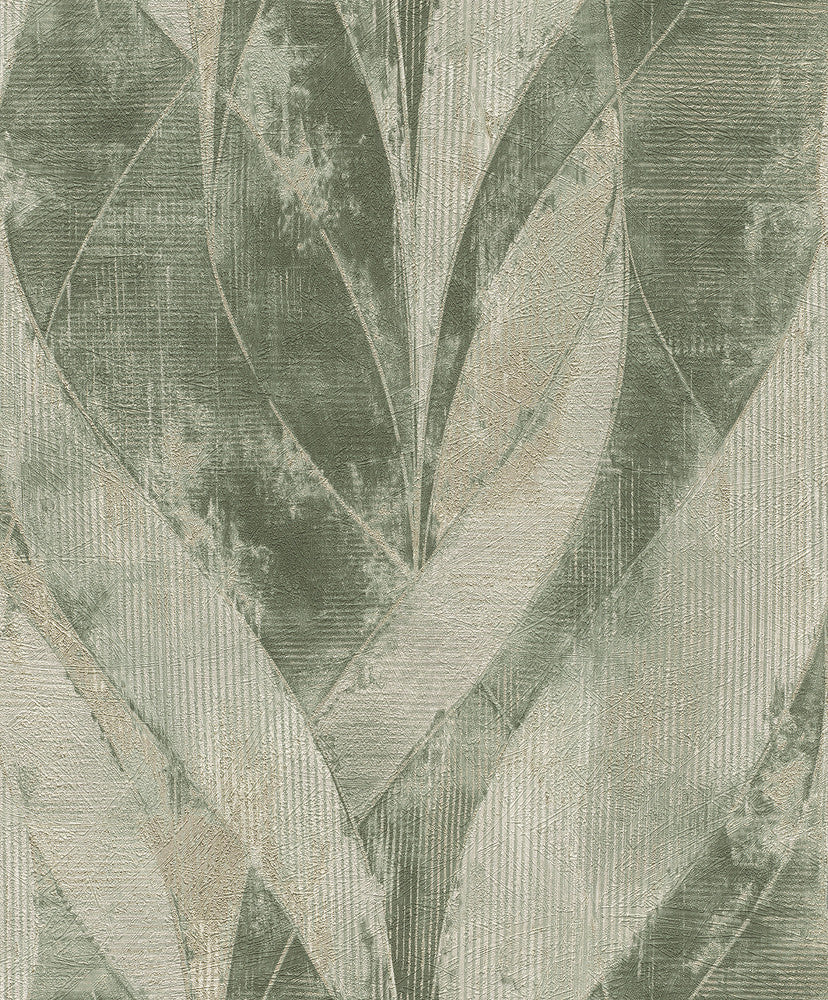 Blake Moss Leaf Wallpaper by Advantage Concrete Covers about 57.5 square feet 20.9-in by 33-ft long roll Unpasted 12.6 - Fabric Carolina -