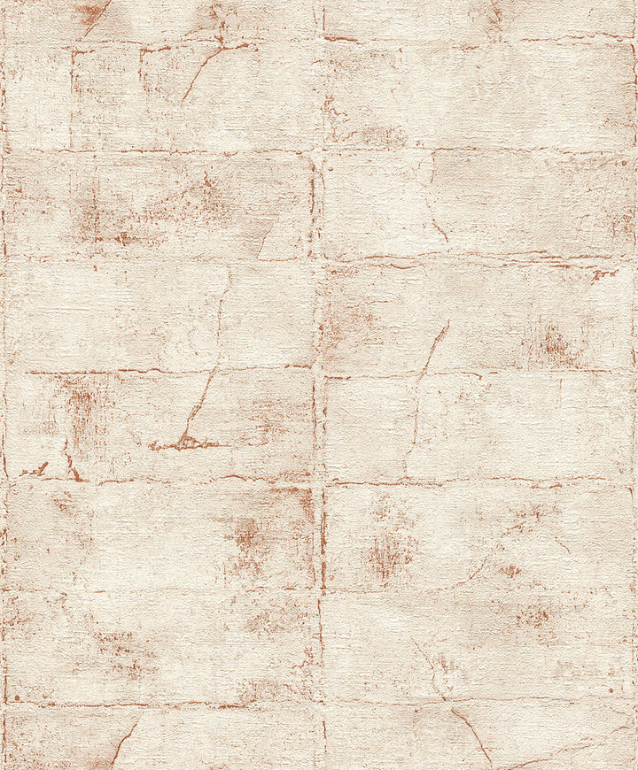 Clay Rust Stone Wallpaper by Advantage Concrete Covers about 57.5 square feet 20.9-in by 33-ft long roll Unpasted 3.5 - Fabric Carolina -