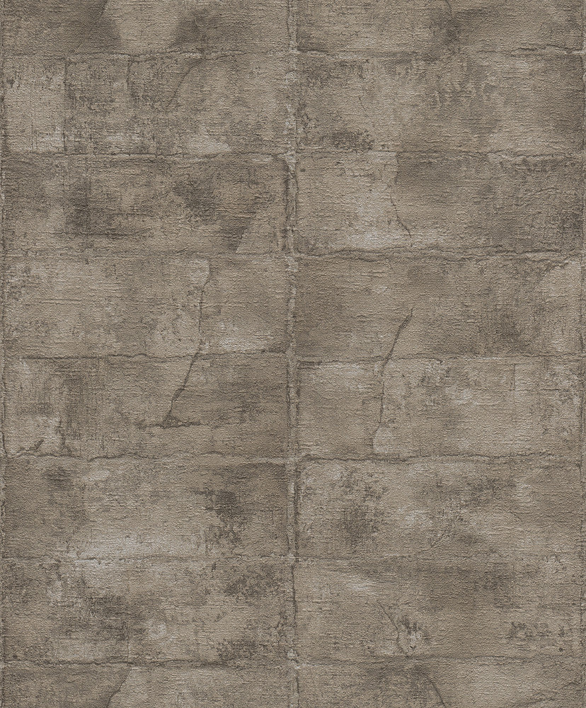 Clay Dark Grey Stone Wallpaper by Advantage Concrete Covers about 57.5 square feet 20.9-in by 33-ft long roll Unpasted 3.5 - Fabric Carolina -