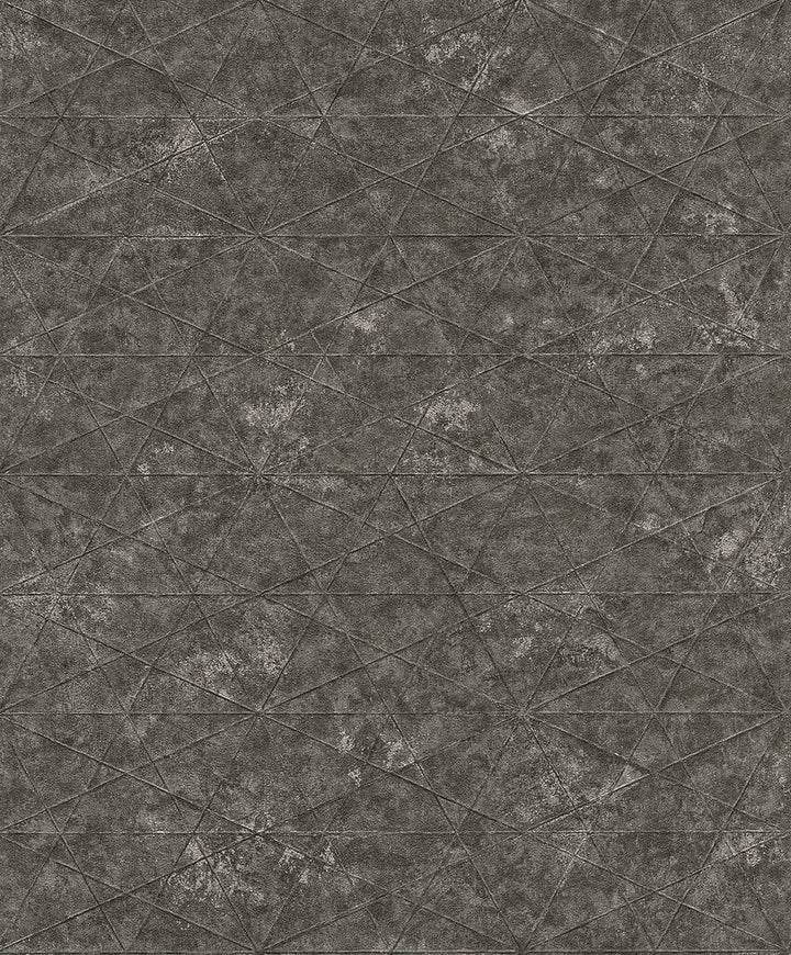 Seth Black Traingle Wallpaper by Advantage Concrete Covers about 57.5 square feet 20.9-in by 33-ft long roll Unpasted 5.9 - Fabric Carolina -