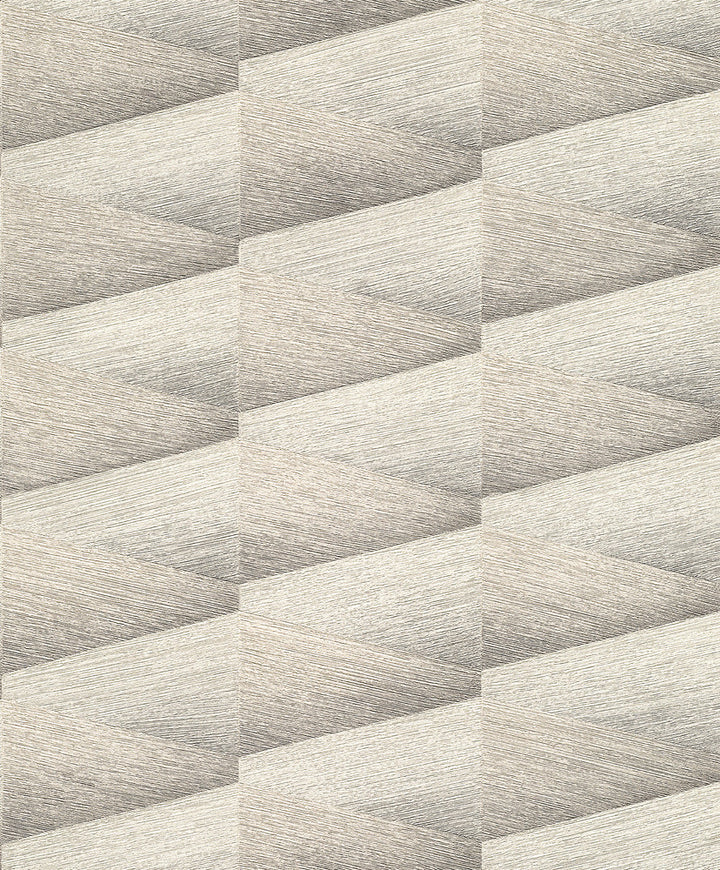 Shae Sterling Geo Wallpaper by Advantage Concrete Covers about 57.5 square feet 20.9-in by 33-ft long roll Unpasted 12.6 - Fabric Carolina -