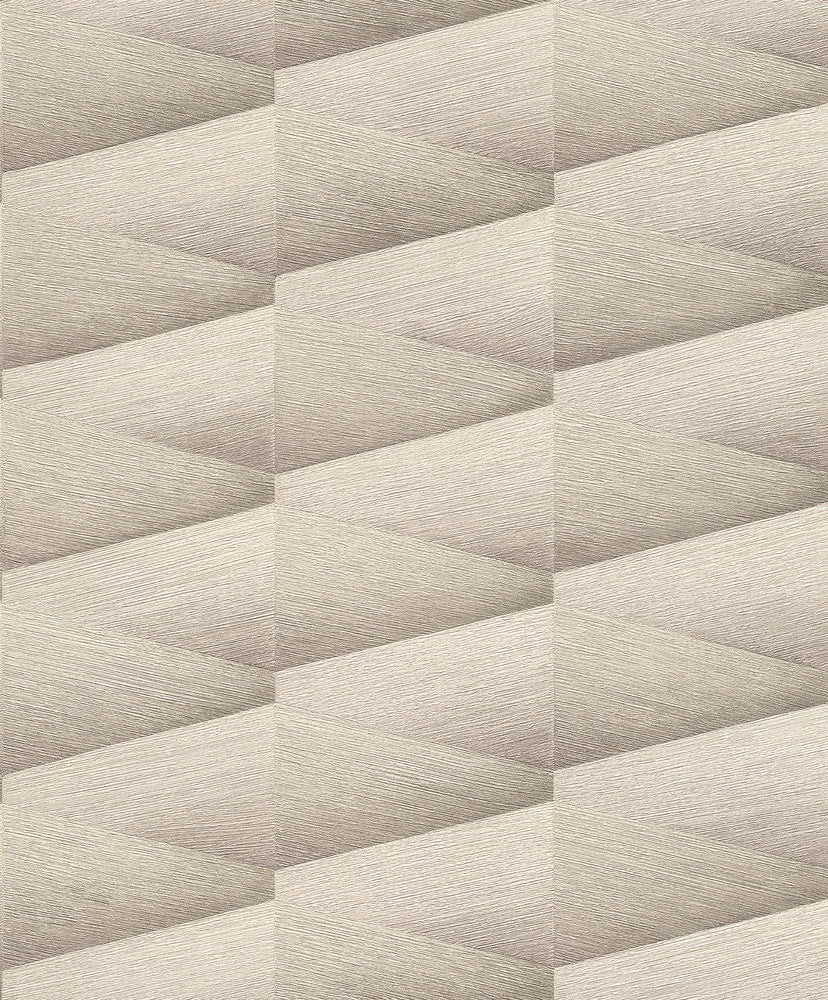 Shae Grey Geo Wallpaper by Advantage Concrete Covers about 57.5 square feet 20.9-in by 33-ft long roll Unpasted 12.6 - Fabric Carolina -