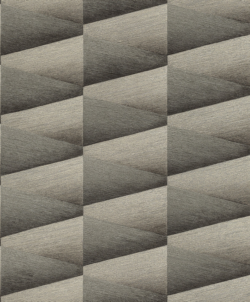Shae Dark Grey Geo Wallpaper by Advantage Concrete Covers about 57.5 square feet 20.9-in by 33-ft long roll Unpasted 12.6 - Fabric Carolina -