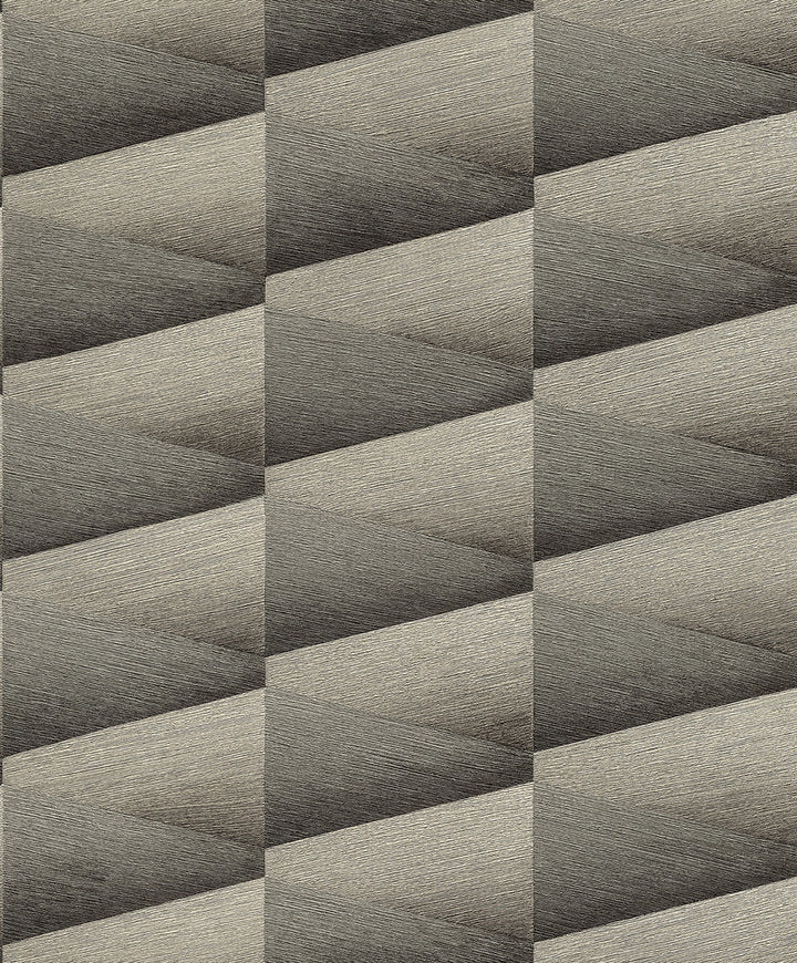 Shae Dark Grey Geo Wallpaper by Advantage Concrete Covers about 57.5 square feet 20.9-in by 33-ft long roll Unpasted 12.6 - Fabric Carolina -