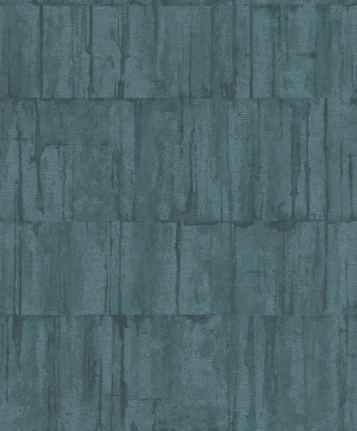 Buck Teal Horizontal Wallpaper by Advantage Concrete Covers about 57.5 square feet 20.9-in by 33-ft long roll Unpasted 12.6 - Fabric Carolina -