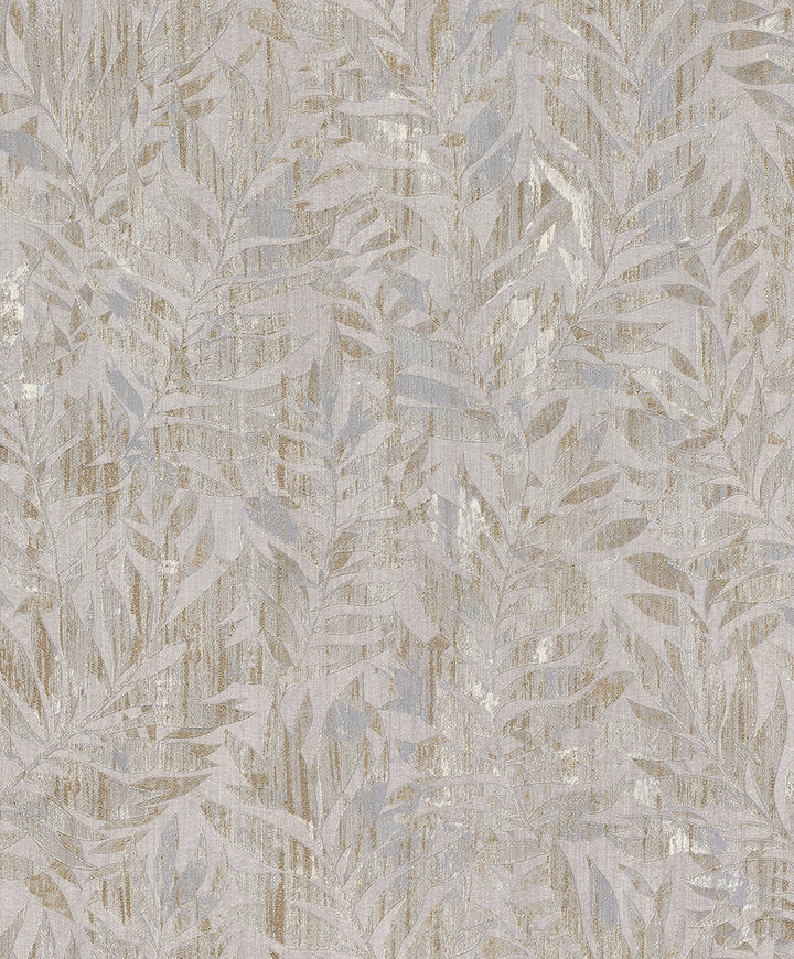 Beck Metallic Leaf Wallpaper by Advantage Concrete Covers about 57.5 square feet 20.9-in by 33-ft long roll Unpasted 12.6 - Fabric Carolina -