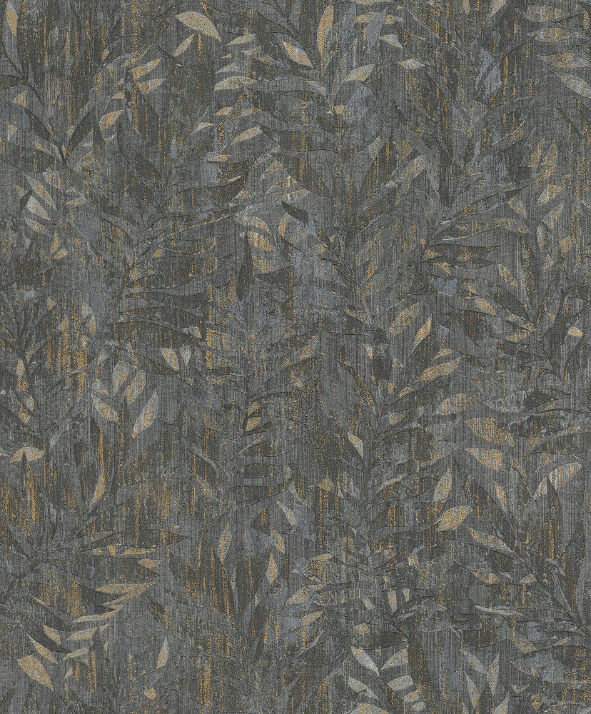 Beck Charcoal Leak Wallpaper by Advantage Concrete Covers about 57.5 square feet 20.9-in by 33-ft long roll Unpasted 12.6 - Fabric Carolina -