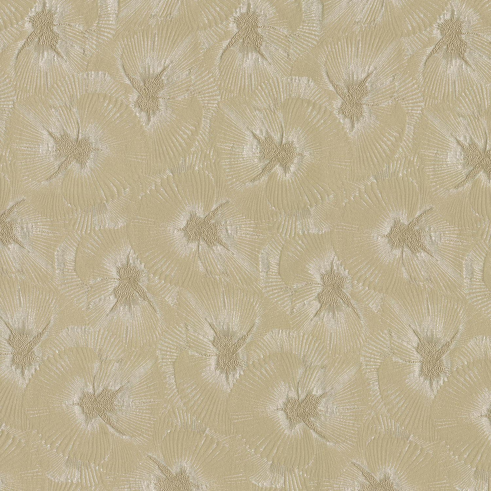 Fleurine Sand 410051 by PKL Studio Fabric - 100%Polyester INDIA 9000 Horizontal: 9.3 and Vertical: 22 54 - Fabric Carolina -