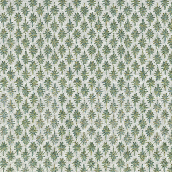 Crest Haven Emb Seaglass 410141 by PKL Studio Designer Fabric - 50% Polyester 50% Cotton Embroid:100% Viscose INDIA 51000 Horizontal: 1.1 and Vertical: 1.2 54 - Swanky Fabrics -