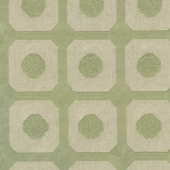 Needle And Thread Sage 410180 by PKL Studio Fabric - 68%Polyester 21%Linen 11%Cotton Embroid:100%Cotton INDIA 51000 Horizontal: 4.5 and Vertical: 4.7 54 - Fabric Carolina -