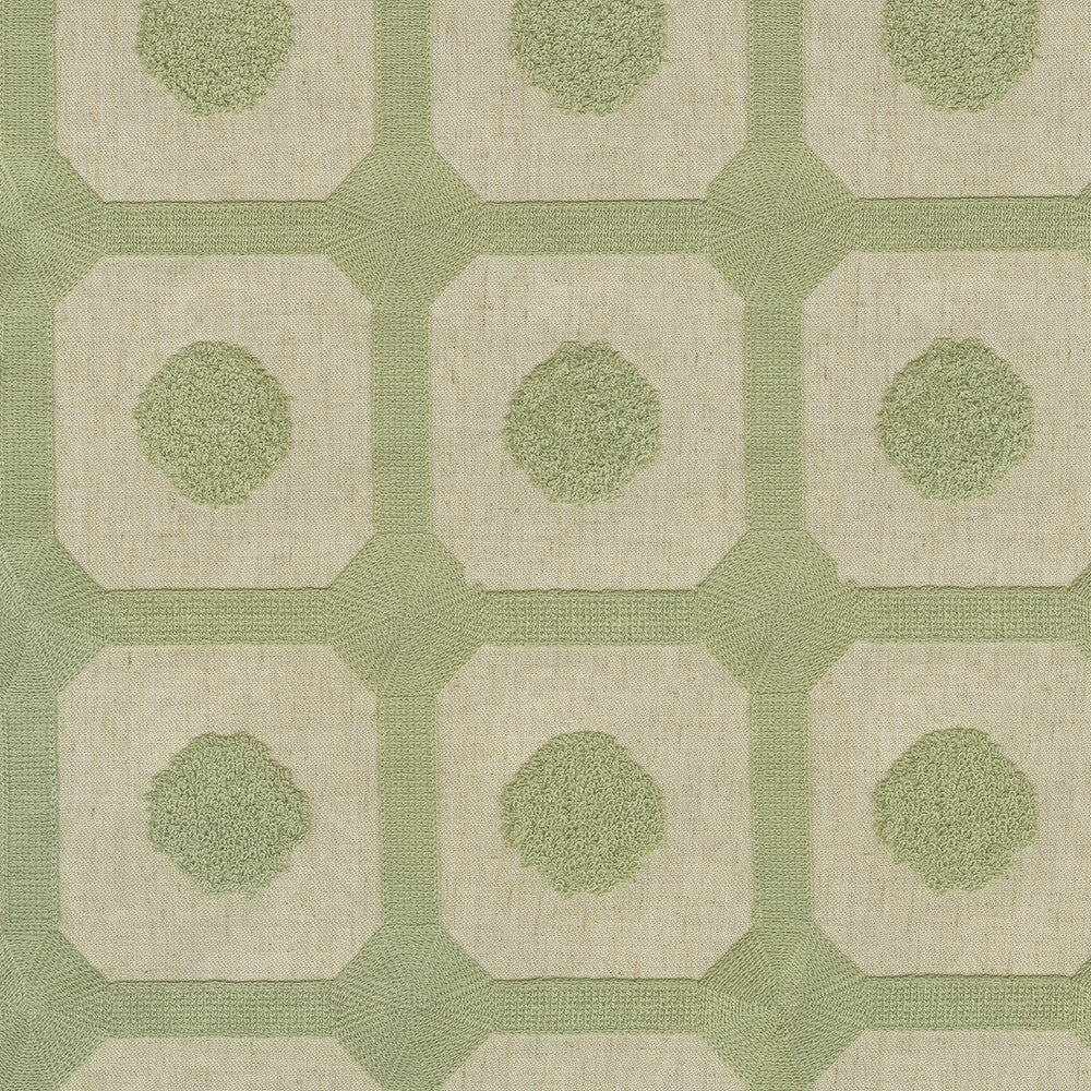 Needle And Thread Sage 410180 by PKL Studio Fabric - 68% Polyester 21% Linen 11% Cotton Embroid:100% Cotton INDIA 51000 Horizontal: 4.5 and Vertical: 4.7 54 - Fabric Carolina -