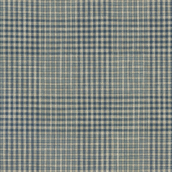 Byron Plaid Atlantic 410200 by PKL Studio Fabric - 7%Polyester 78%Cotton 15%Linen INDIA 51000 Horizontal: 5.4 and Vertical: 4.8 54 - Fabric Carolina -