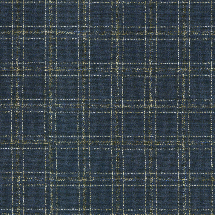 Glendale Plaid Navy 410211 by PKL Studio Fabric - 100% Polyester INDIA 510000 Horizontal: 2 and Vertical: 2.3 54 - Fabric Carolina -