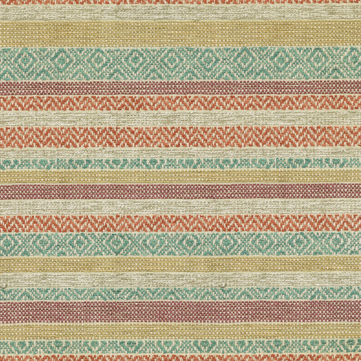 Kilim Bands Fiesta 410310 by PKL Studio Fabric - 67% Polyester 23% Viscose 3% Linen 7% Cotton INDIA 51000 Horizontal: 1.3 and Vertical: 7 54 - Fabric Carolina -