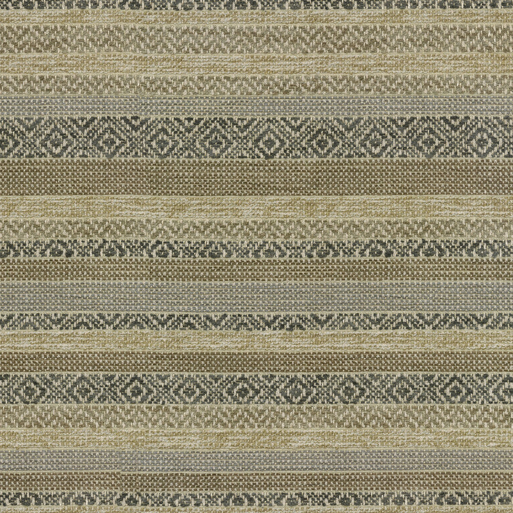 Kilim Bands Shale 410312 by PKL Studio Fabric - 67%Polyester 23%Viscose 3%Linen 7%Cotton INDIA 51000 Horizontal: 1.3 and Vertical: 7 54 - Fabric Carolina -