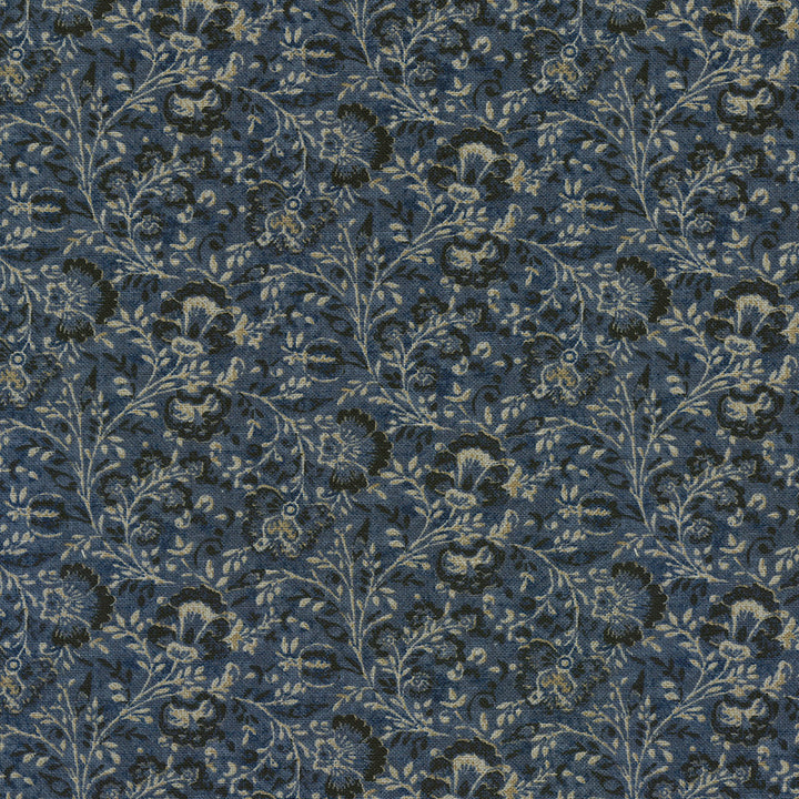 Filigree Indigo 410360 by PKL Studio Fabric - Base:100% Cotton CHINA 27000 Horizontal: 4.5 and Vertical: 5.05 54 - Fabric Carolina -