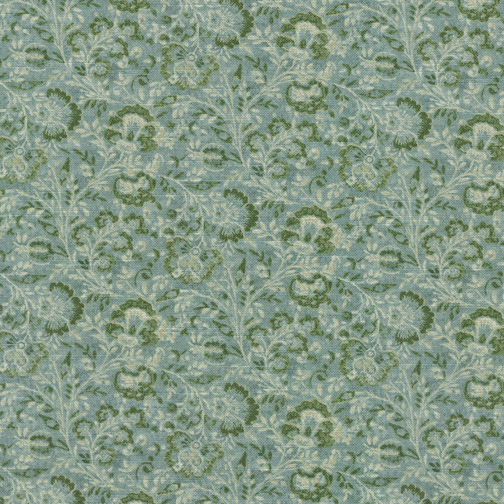 Filigree Juniper 410362 by PKL Studio Fabric - Base:100% Cotton CHINA 27000 Horizontal: 4.5 and Vertical: 5.05 54 - Fabric Carolina -
