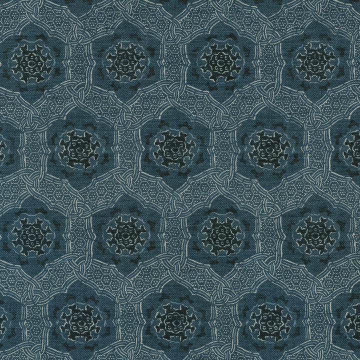 Trinket Indigo 410410 by PKL Studio Fabric - Base:100% Cotton CHINA 19000 Horizontal: 6.75 and Vertical: 6.31 54 - Fabric Carolina -
