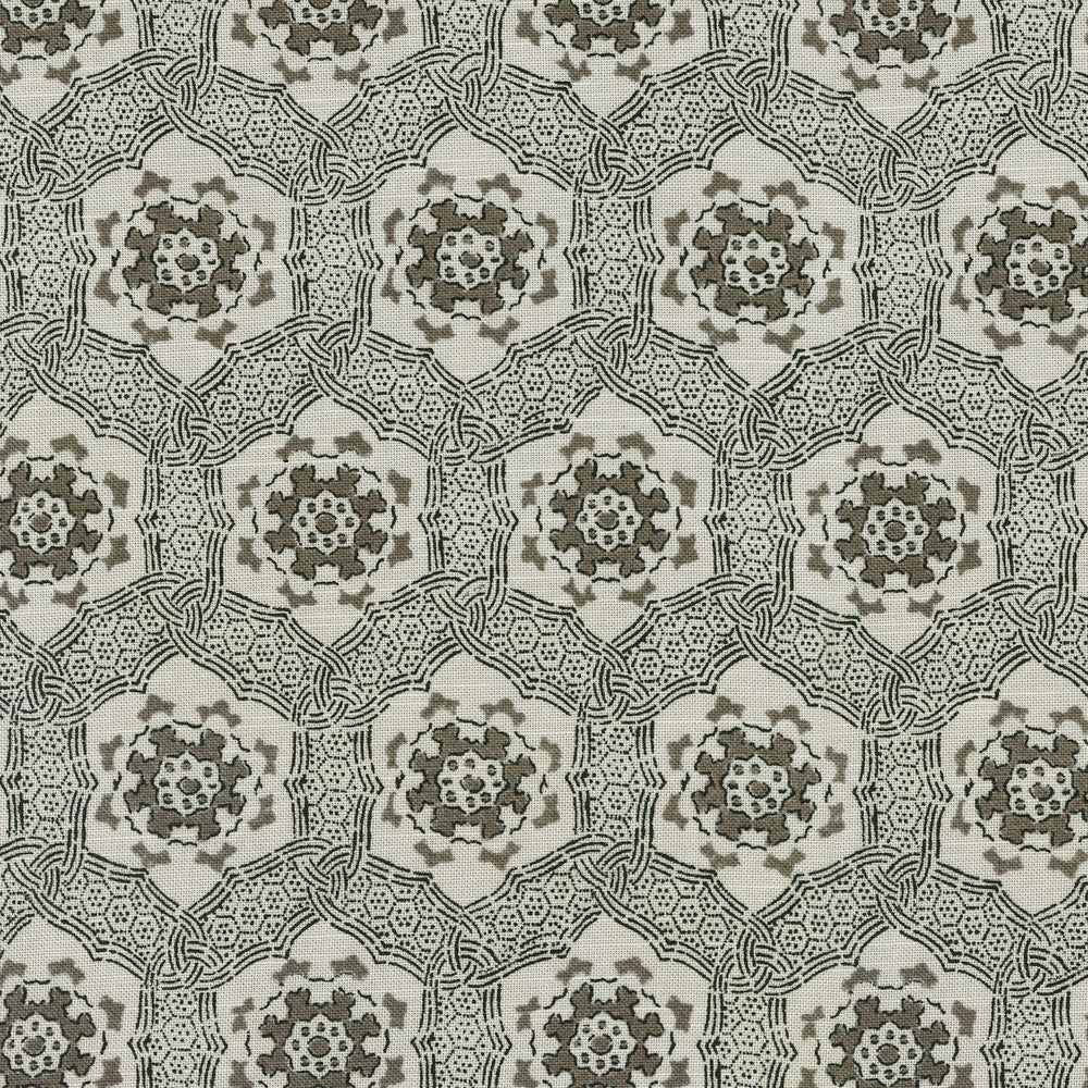 Trinket Charcoal 410413 by PKL Studio Fabric - Base:100%Cotton CHINA 19000 Horizontal: 6.75 and Vertical: 6.31 54 - Fabric Carolina -