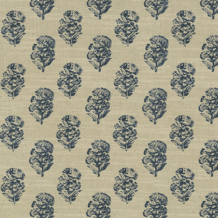 Posy Indigo 410420 by PKL Studio Fabric - 75%Cotton 25%Linen PAKISTAN 31000 Horizontal: 3.75 and Vertical: 3.125 55 - Fabric Carolina -