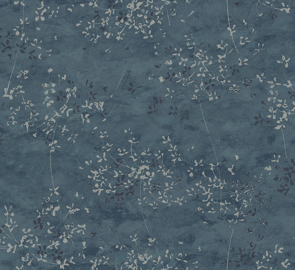 Arian Blue Inkburst Wallpaper by A-Street Prints Lumina Covers about 75.9 square feet 27.6-in by 33-ft long roll Unpasted 12.6 - Fabric Carolina -