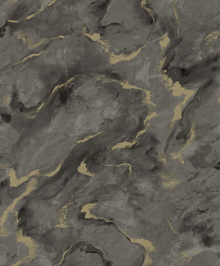 Silenus Charcoal Marbled Wallpaper by A-Street Prints Lumina Covers about 57.8 square feet 21-in by 33-ft long roll Unpasted 12.6 - Fabric Carolina -