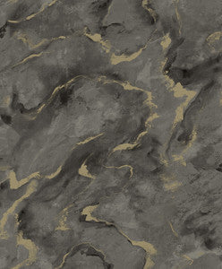 Silenus Charcoal Marbled Wallpaper by A-Street Prints