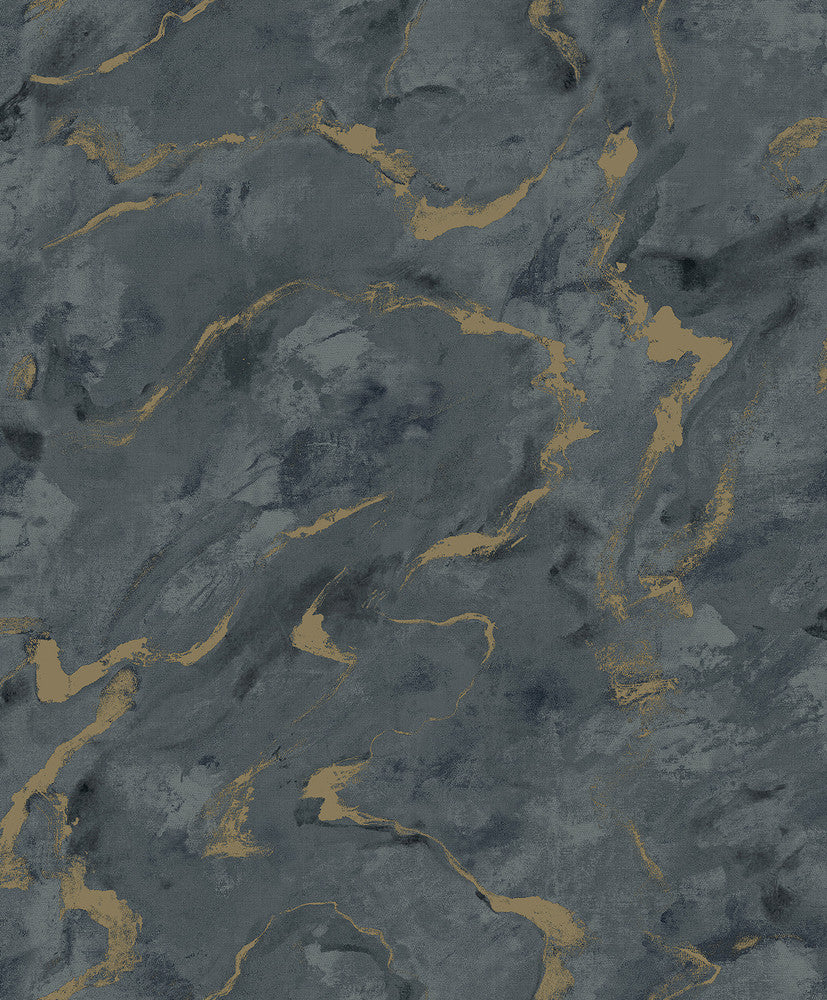 Silenus Denim Marbled Wallpaper by A-Street Prints Lumina Covers about 57.8 square feet 21-in by 33-ft long roll Unpasted 12.6 - Fabric Carolina -