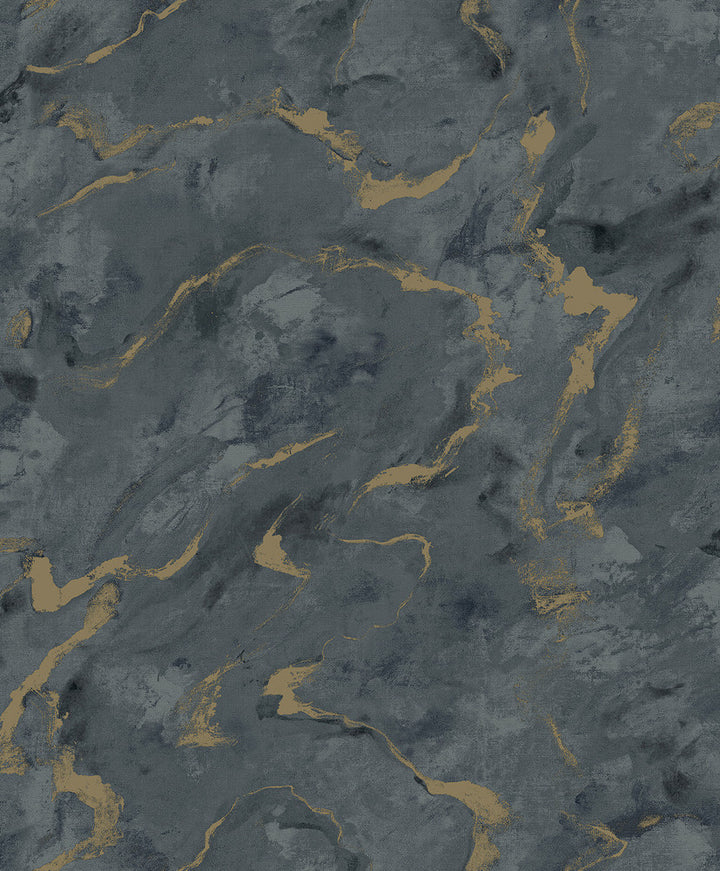 Silenus Denim Marbled Wallpaper by A-Street Prints Lumina Covers about 57.8 square feet 21-in by 33-ft long roll Unpasted 12.6 - Fabric Carolina -
