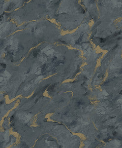 Silenus Denim Marbled Wallpaper by A-Street Prints