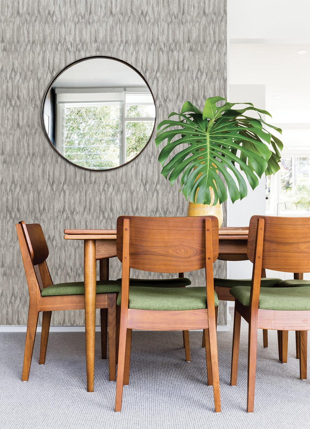 Kintana Silver Abstract Trellis Wallpaper by A-Street Prints Designer