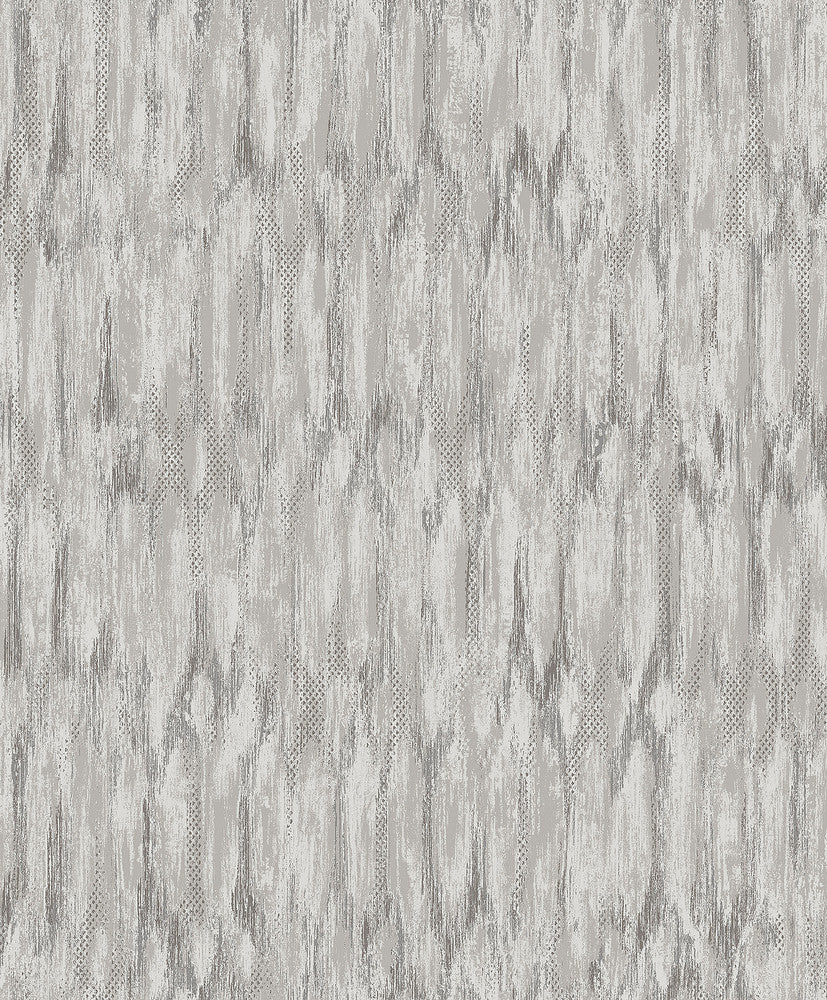 Kintana Silver Abstract Trellis Wallpaper by A-Street Prints Lumina Covers about 57.8 square feet 21-in by 33-ft long roll Unpasted 12.6 - Fabric Carolina -