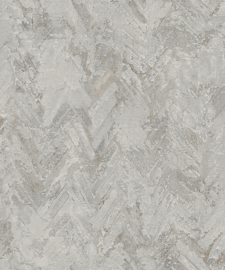 Amesemi Grey Distressed Herringbone Wallpaper by A-Street Prints Lumina Covers about 57.8 square feet 21-in by 33-ft long roll Unpasted 12.6 - Fabric Carolina -