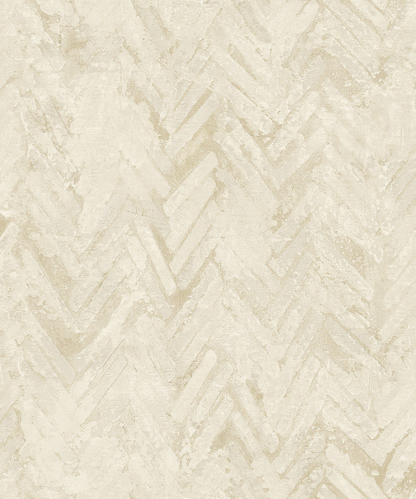 Amesemi Cream Distressed Herringbone Wallpaper by A-Street Prints Lumina Covers about 57.8 square feet 21-in by 33-ft long roll Unpasted 12.6 - Fabric Carolina -