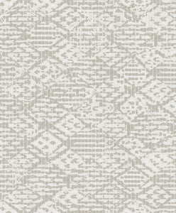 Helene Silver Glitter Geometric Wallpaper by A-Street Prints