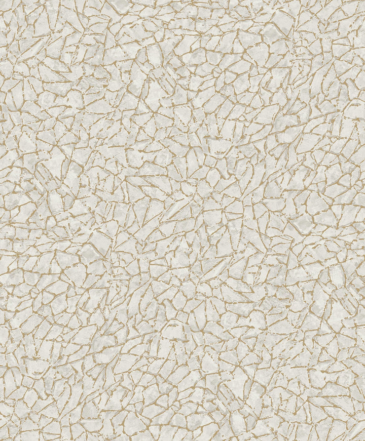 Soma Silver Metallic Crackling Wallpaper by A-Street Prints Designer