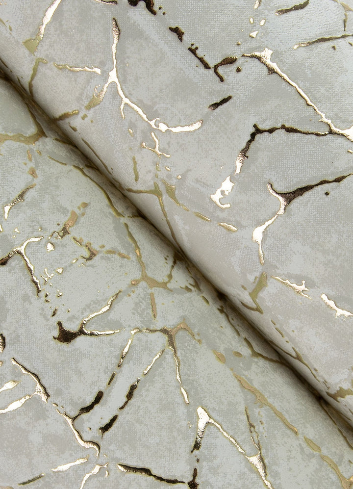 Soma Silver Metallic Crackling Wallpaper by A-Street Prints Designer