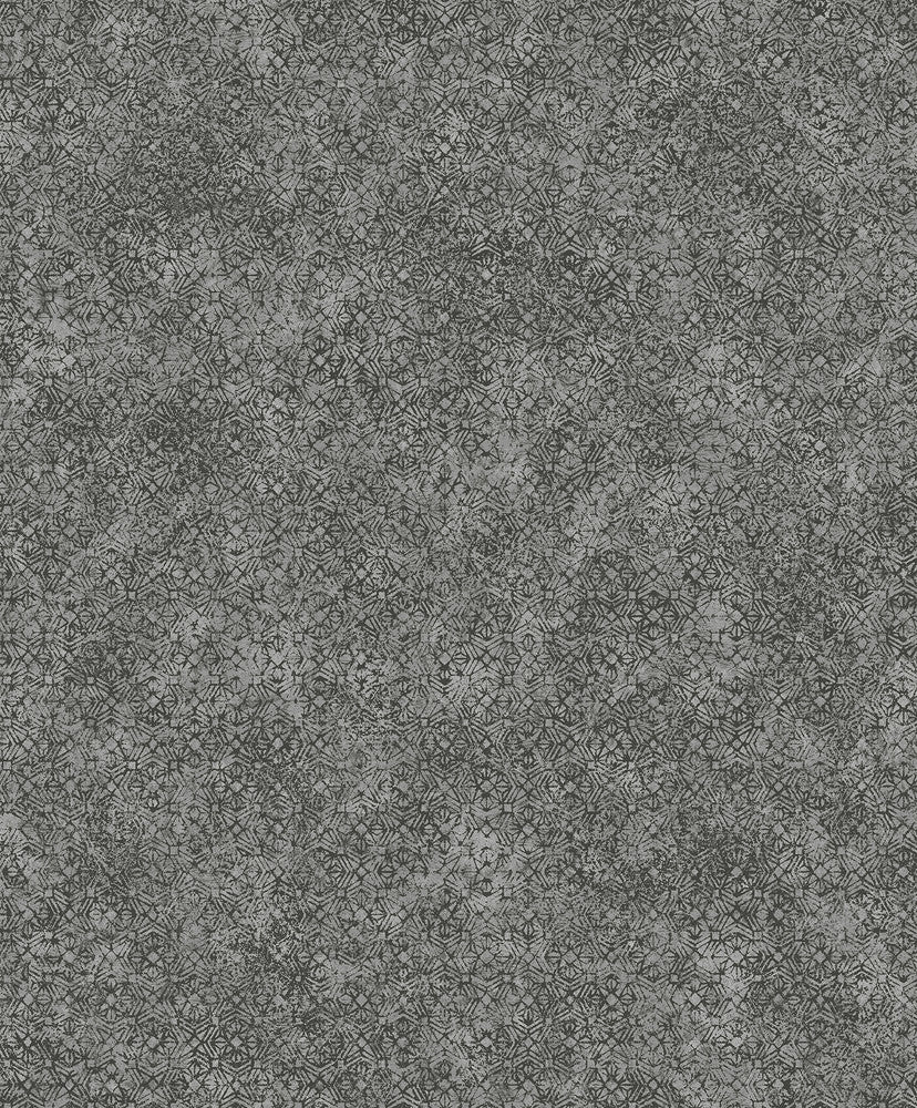 Hirawa Pewter Metallic Mosaic Wallpaper by A-Street Prints Lumina Covers about 57.8 square feet 21-in by 33-ft long roll Unpasted 12.6 - Fabric Carolina -