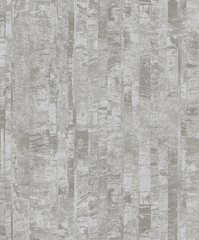 Zinarliya Silver Column Wallpaper by A-Street Prints Lumina Covers about 57.8 square feet 21-in by 33-ft long roll Unpasted 12.6 - Fabric Carolina -