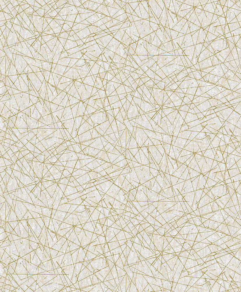Bulan Champagne Abstract Lines Wallpaper by A-Street Prints Lumina Covers about 57.8 square feet 21-in by 33-ft long roll Unpasted 25.2 - Fabric Carolina -