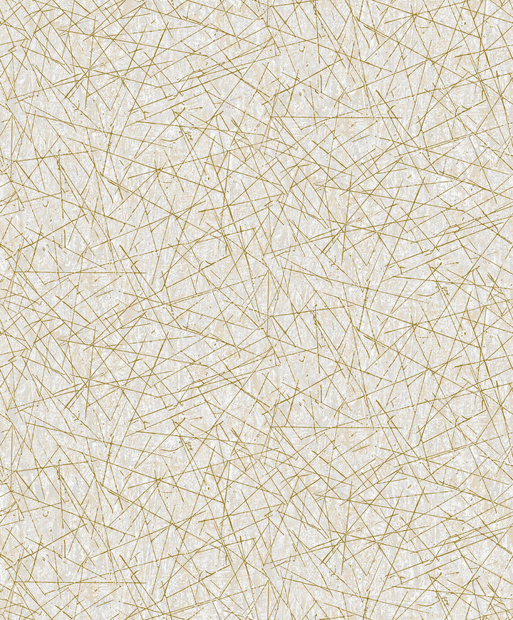 Bulan Champagne Abstract Lines Wallpaper by A-Street Prints Lumina Covers about 57.8 square feet 21-in by 33-ft long roll Unpasted 25.2 - Fabric Carolina -