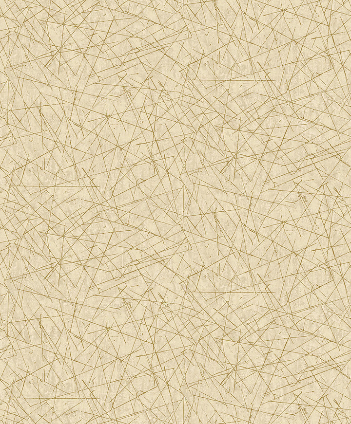 Bulan Gold Abstract Lines Wallpaper by A-Street Prints Lumina Covers about 57.8 square feet 21-in by 33-ft long roll Unpasted 25.2 - Fabric Carolina -