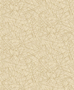 Bulan Gold Abstract Lines Wallpaper by A-Street Prints