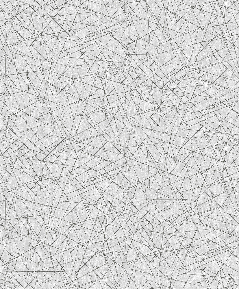 Bulan Silver Abstract Lines Wallpaper by A-Street Prints Lumina Covers about 57.8 square feet 21-in by 33-ft long roll Unpasted 25.2 - Fabric Carolina -