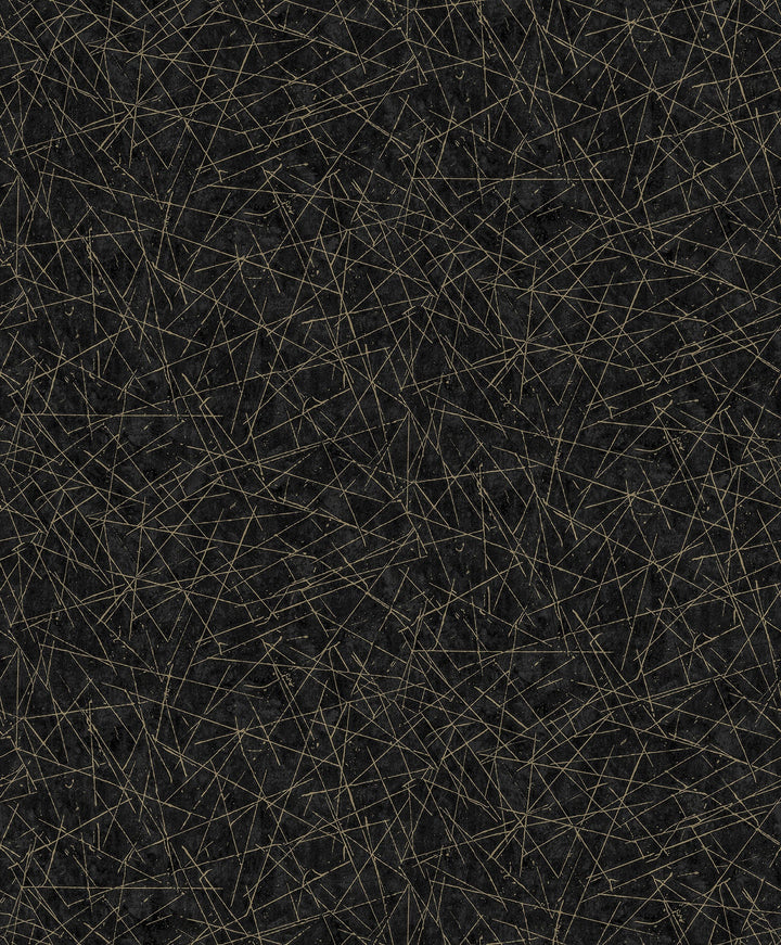 Bulan Black Abstract Lines Wallpaper by A-Street Prints Designer