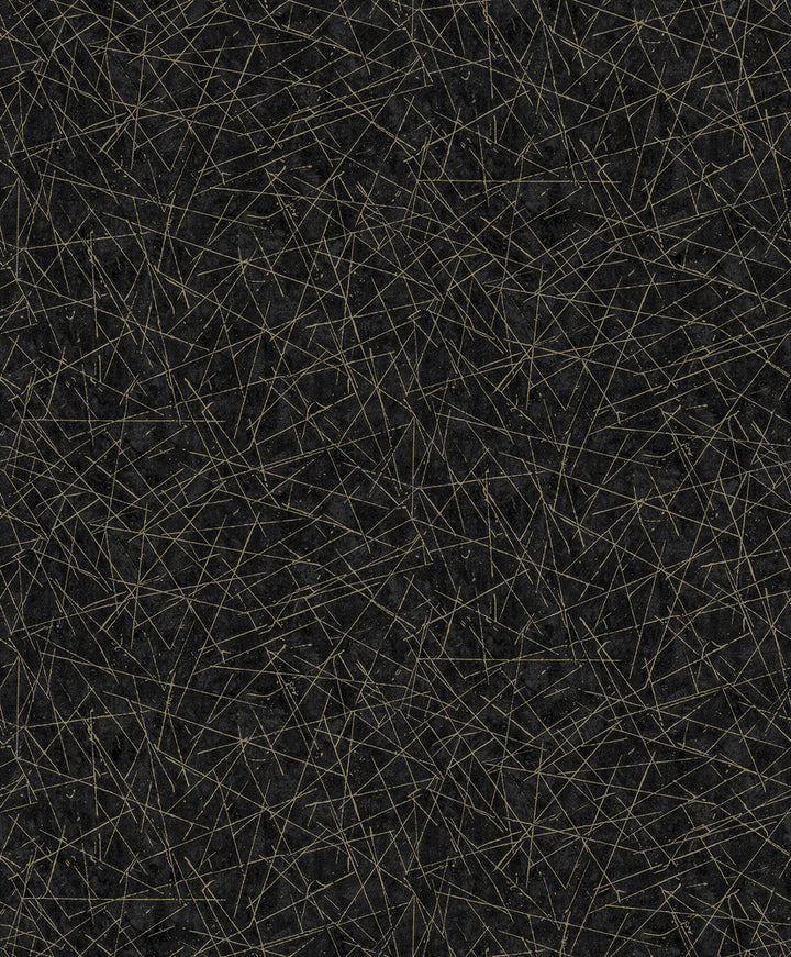 Bulan Black Abstract Lines Wallpaper by A-Street Prints Lumina Covers about 57.8 square feet 21-in by 33-ft long roll Unpasted 25.2 - Fabric Carolina -